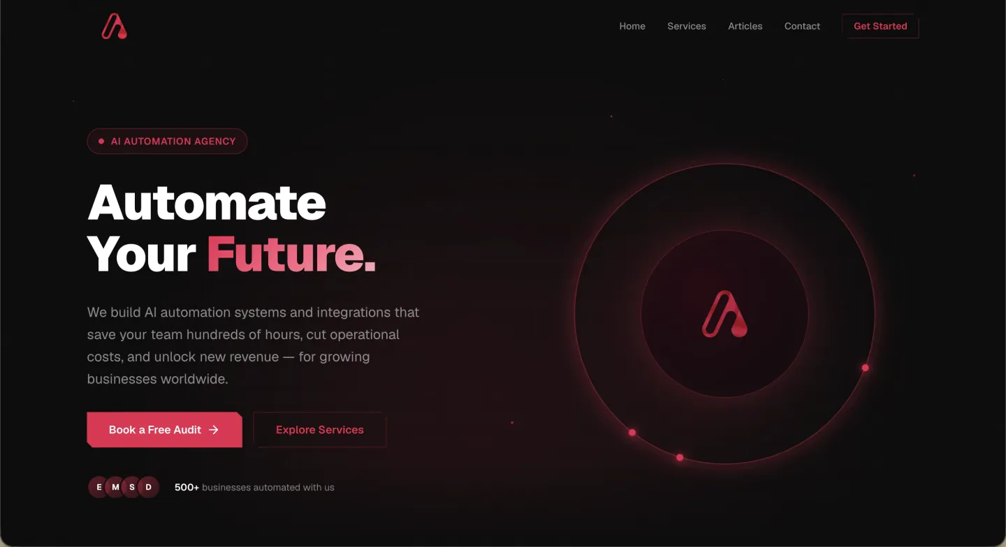 Agentic World homepage