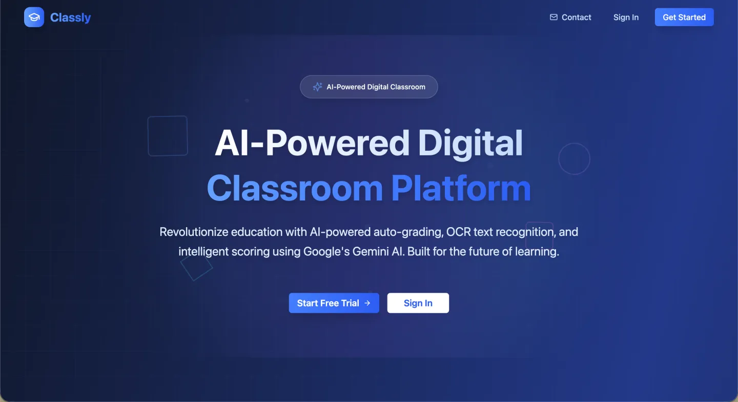 Classly homepage