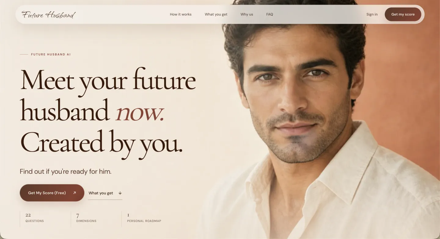 Future Husband homepage