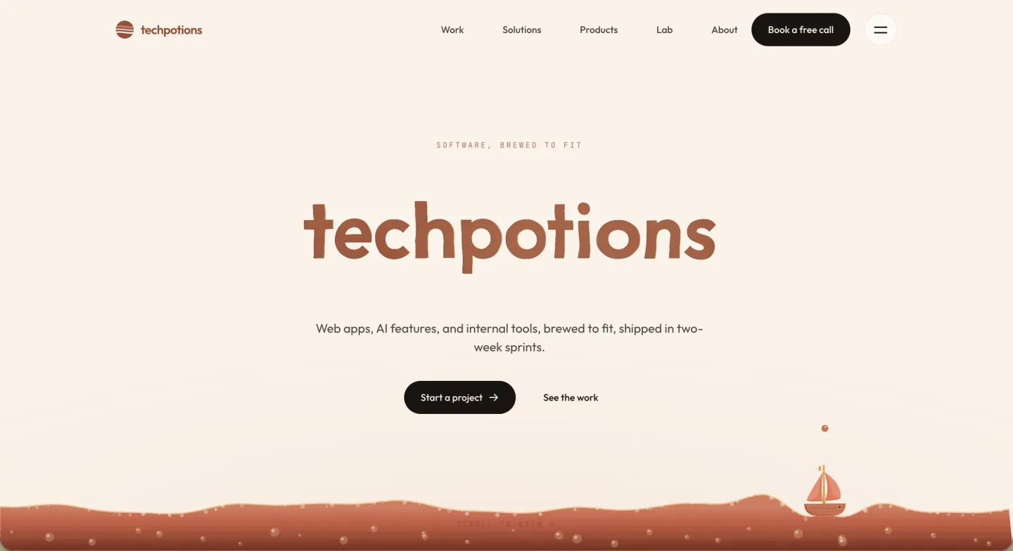 TechPotions homepage